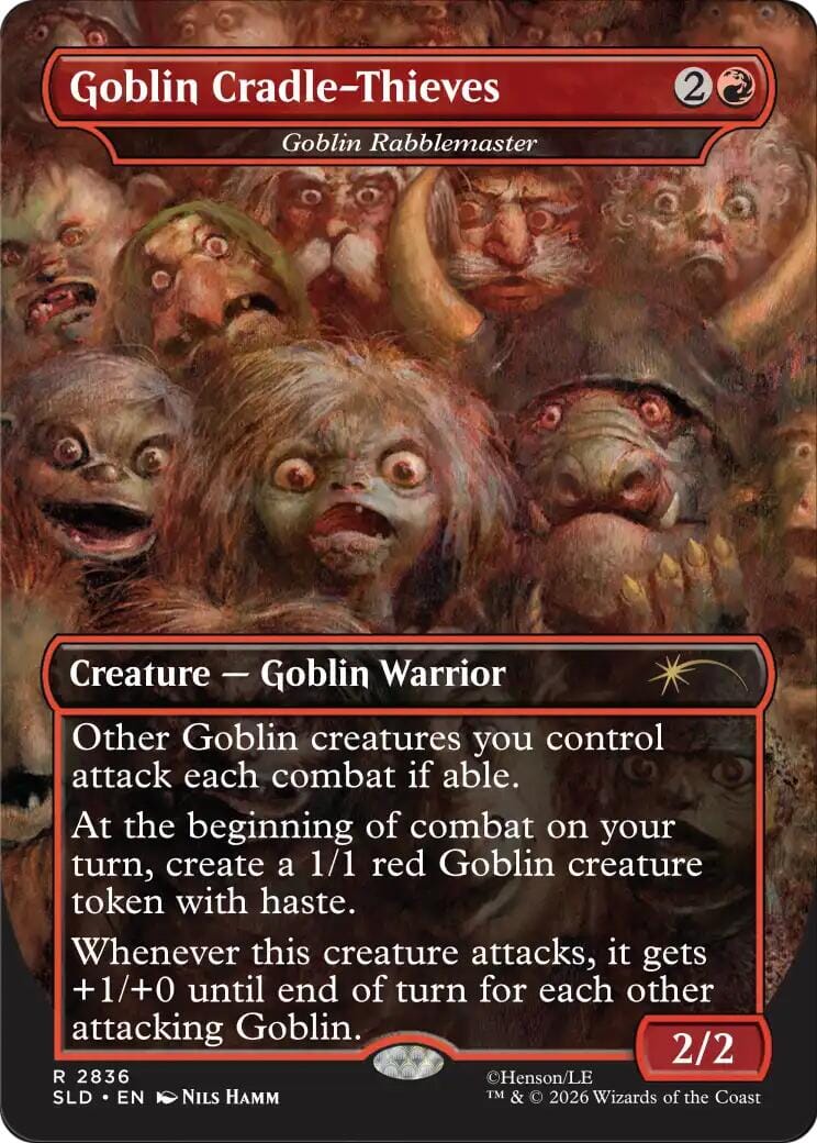 Goblin Cradle-Thieves - Goblin Rabblemaster [Secret Lair Drop Series] MTG Single Magic: The Gathering  | Multizone: Comics And Games
