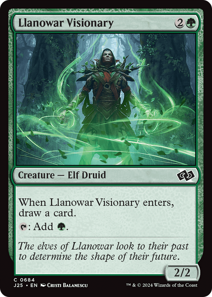 Llanowar Visionary [Foundations Jumpstart] MTG Single Magic: The Gathering  | Multizone: Comics And Games