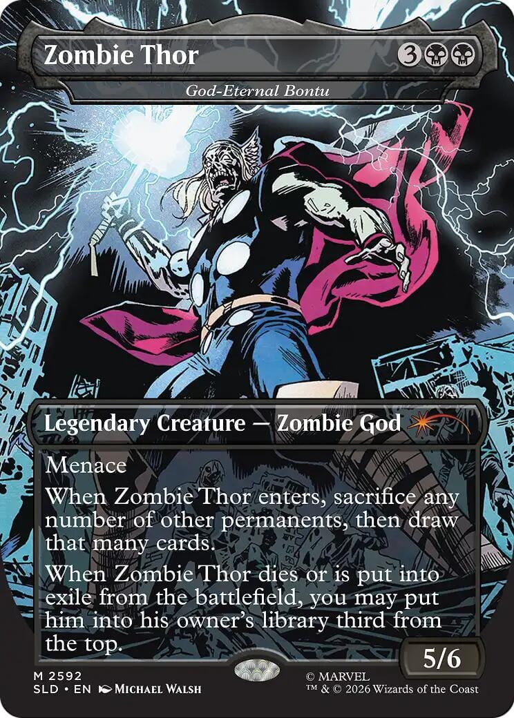 Zombie Thor - God-Eternal Bontu [Secret Lair Drop Series] MTG Single Magic: The Gathering  | Multizone: Comics And Games