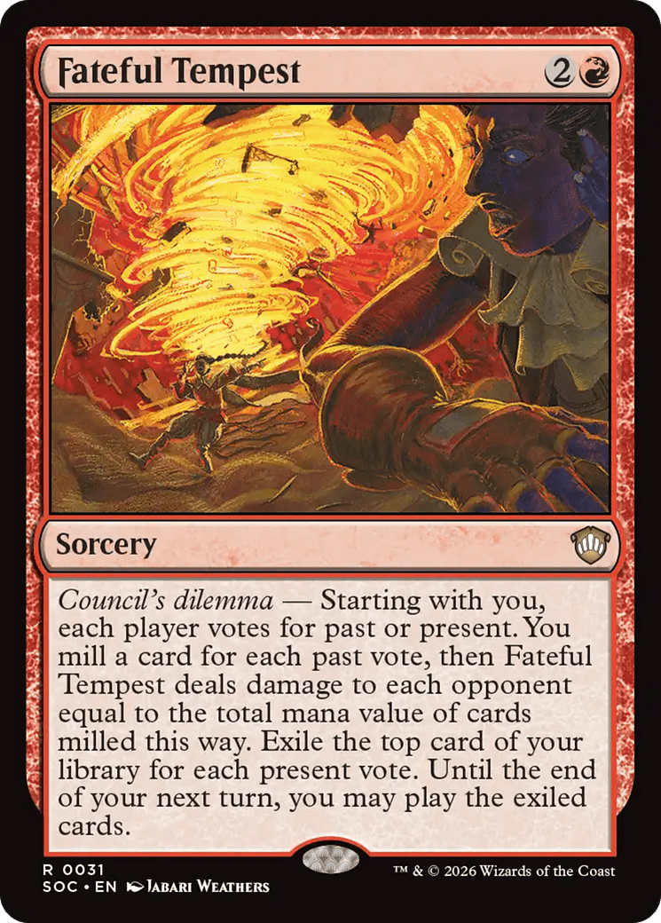 Fateful Tempest [Secrets of Strixhaven Commander] MTG Single Magic: The Gathering  | Multizone: Comics And Games
