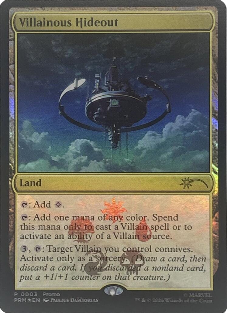Villainous Hideout [Marvel Super Heroes Promos] MTG Single Magic: The Gathering  | Multizone: Comics And Games