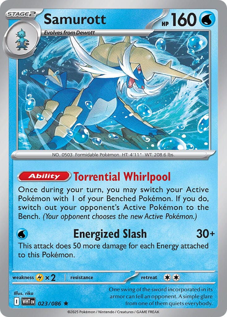 Samurott (023/086) (Deck Exclusive) [Scarlet & Violet: White Flare] Pokemon Single Pokémon  | Multizone: Comics And Games