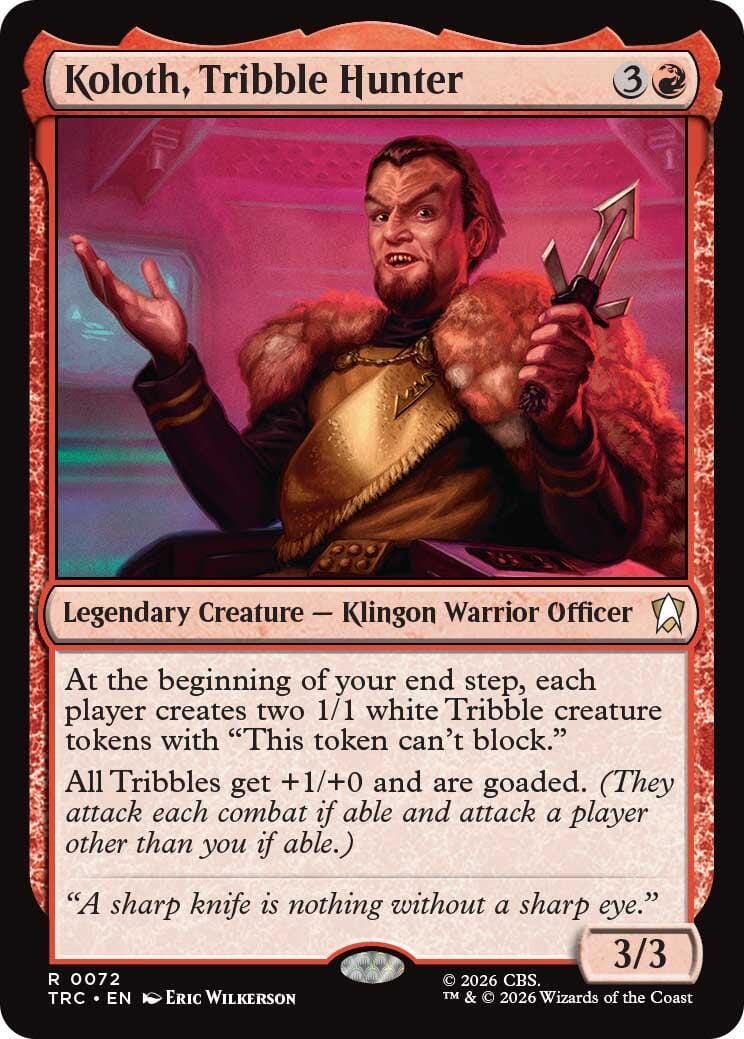 Koloth, Tribble Hunter [Star Trek Commander] MTG Single Magic: The Gathering  | Multizone: Comics And Games