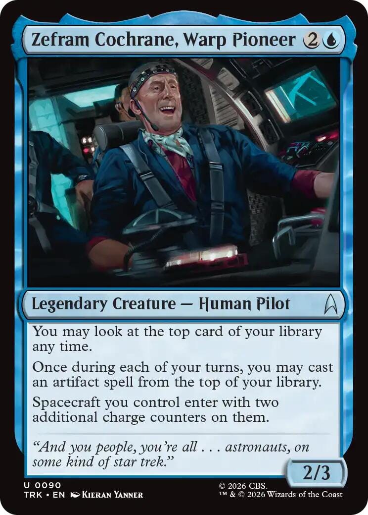Zephram Cochrane, Warp Pioneer [Star Trek] MTG Single Magic: The Gathering  | Multizone: Comics And Games