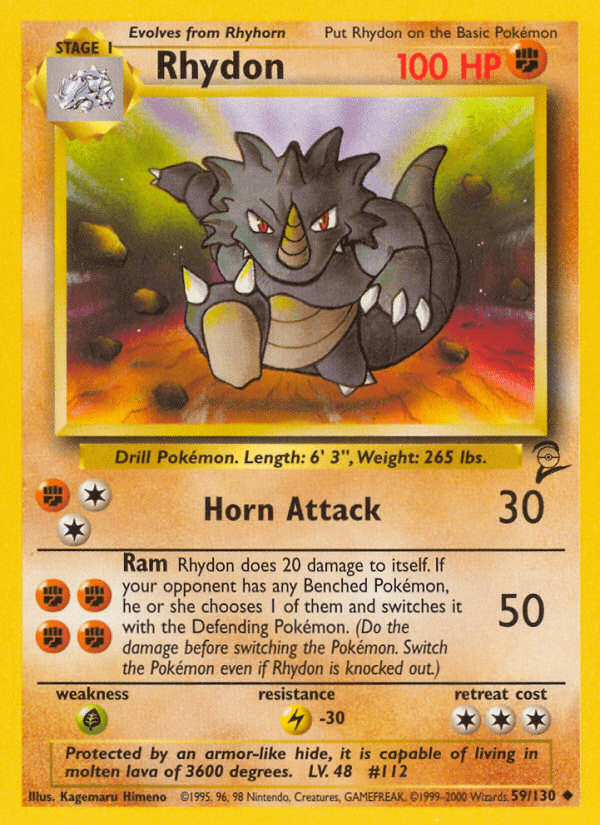 Rhydon (59/130) [Base Set 2] Pokemon Single Pokémon  | Multizone: Comics And Games