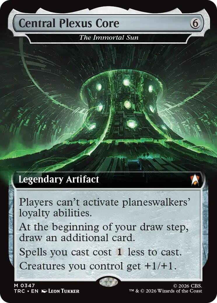 Central Plexus Core - The Immortal Sun (Extended Art) [Star Trek Commander] MTG Single Magic: The Gathering  | Multizone: Comics And Games