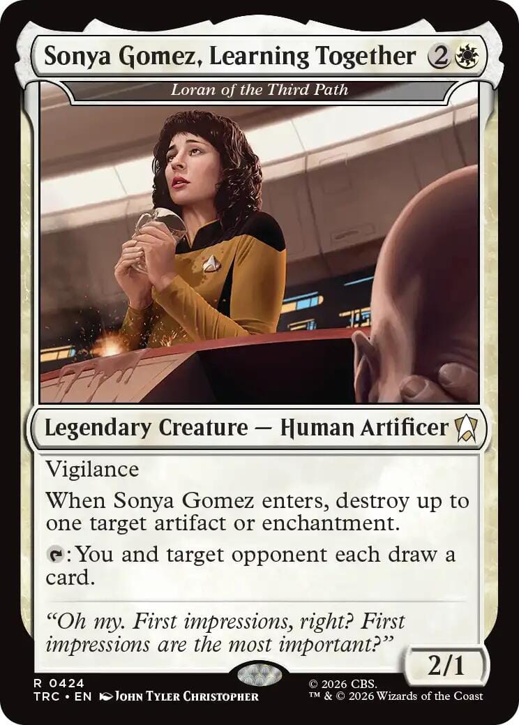 Sonya Gomez, Learning Together - Loran of the Third Path [Star Trek Commander] MTG Single Magic: The Gathering  | Multizone: Comics And Games