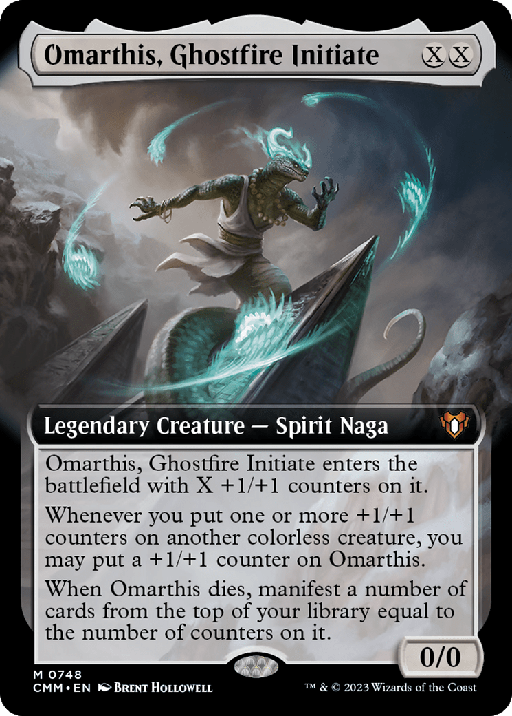 Omarthis, Ghostfire Initiate (Extended Art) [Commander Masters] MTG Single Magic: The Gathering  | Multizone: Comics And Games