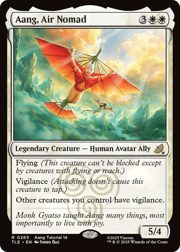 Aang, Air Nomad (0265) [Avatar: The Last Airbender: Eternal-Legal] MTG Single Magic: The Gathering  | Multizone: Comics And Games