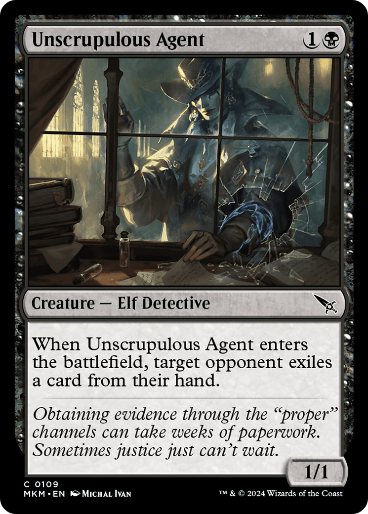 Unscrupulous Agent [Murders at Karlov Manor] MTG Single Magic: The Gathering  | Multizone: Comics And Games