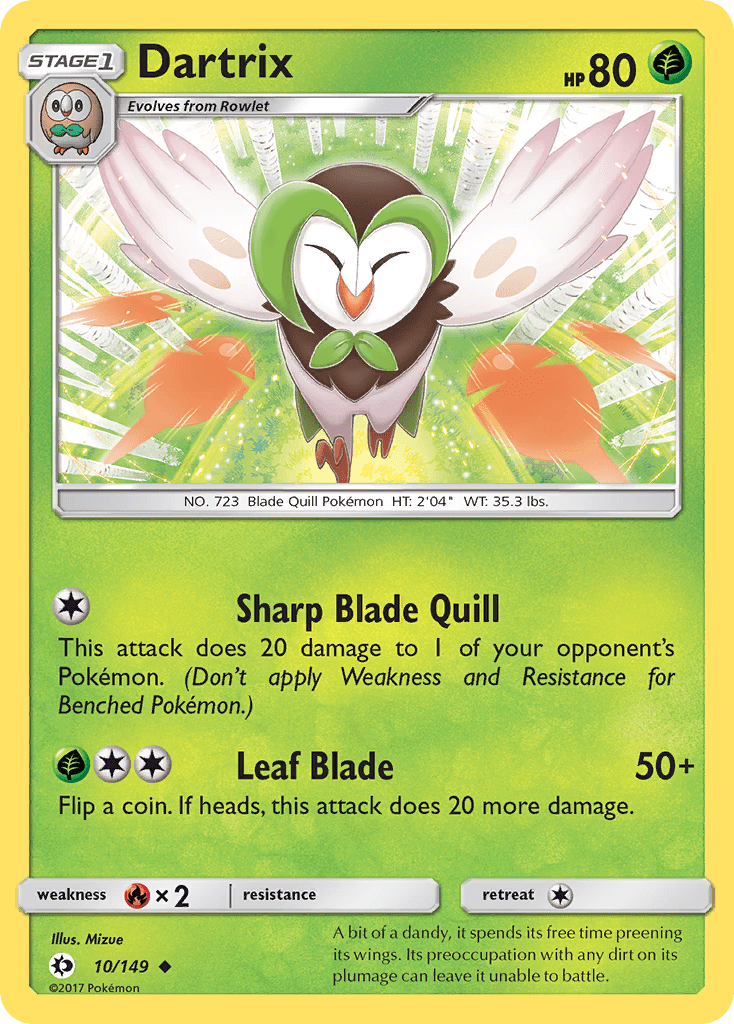 Dartrix (10/149) [Sun & Moon: Base Set] Pokemon Single Pokémon  | Multizone: Comics And Games