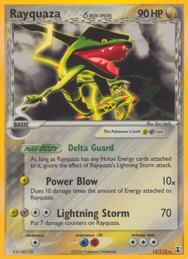 Rayquaza (13/113) (Delta Species) [EX: Delta Species] Pokemon Single Pokémon  | Multizone: Comics And Games