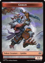 Dog // Goblin Double-Sided Token [Tarkir: Dragonstorm Commander Tokens] MTG Single Magic: The Gathering  | Multizone: Comics And Games