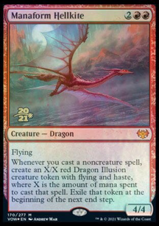 Manaform Hellkite [Innistrad: Crimson Vow Prerelease Promos] MTG Single Magic: The Gathering  | Multizone: Comics And Games