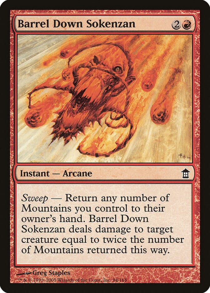 Barrel Down Sokenzan [Saviors of Kamigawa] MTG Single Magic: The Gathering  | Multizone: Comics And Games