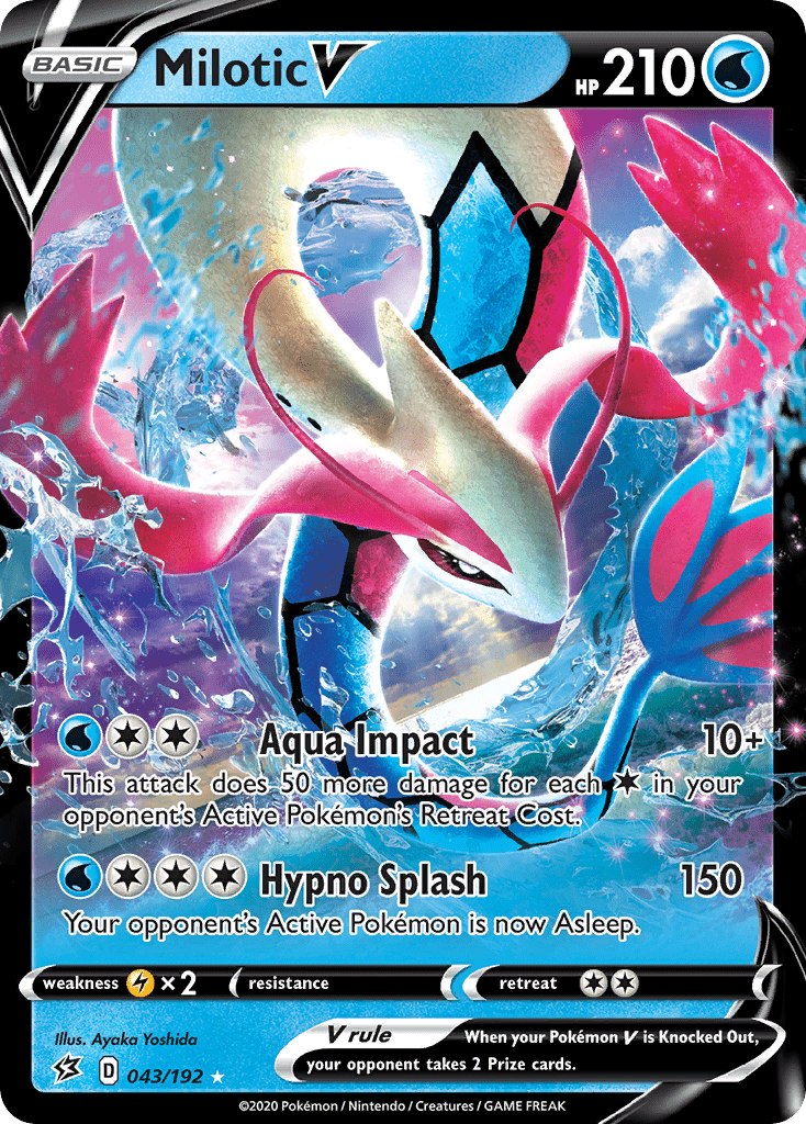 Milotic V (043/192) [Sword & Shield: Rebel Clash] Pokemon Single Pokémon  | Multizone: Comics And Games