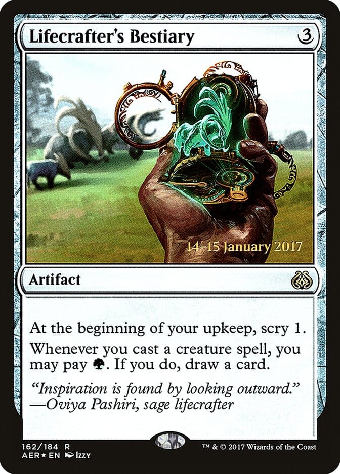 Lifecrafter's Bestiary [Aether Revolt Prerelease Promos] MTG Single Magic: The Gathering  | Multizone: Comics And Games