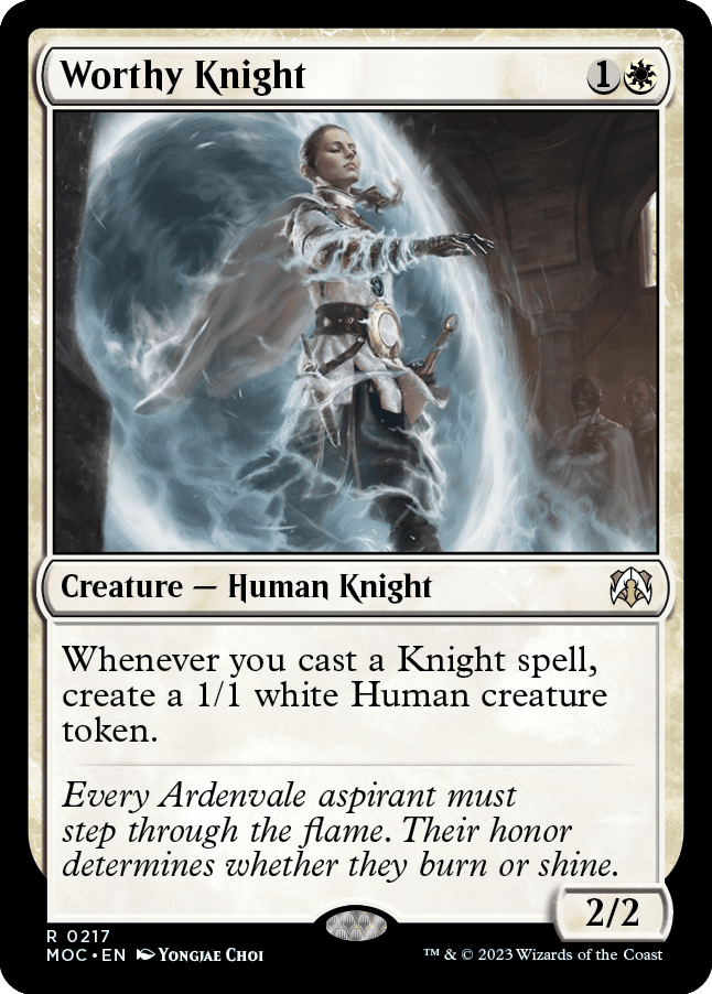 Worthy Knight [March of the Machine Commander] MTG Single Magic: The Gathering  | Multizone: Comics And Games