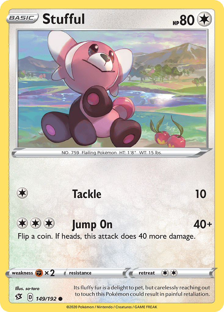 Stufful (149/192) [Sword & Shield: Rebel Clash] Pokemon Single Pokémon  | Multizone: Comics And Games