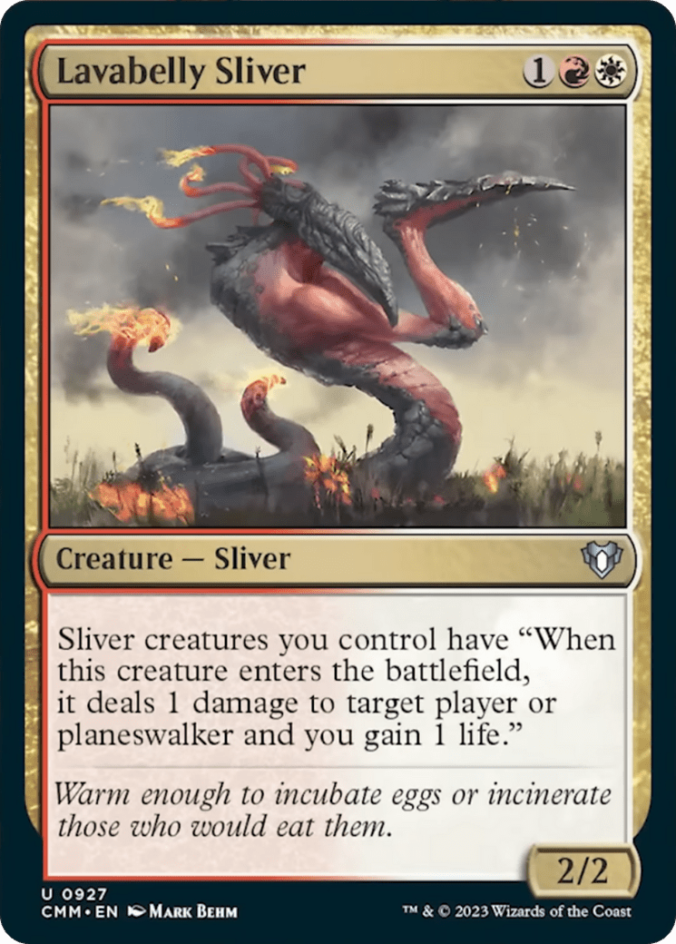 Lavabelly Sliver [Commander Masters] MTG Single Magic: The Gathering  | Multizone: Comics And Games