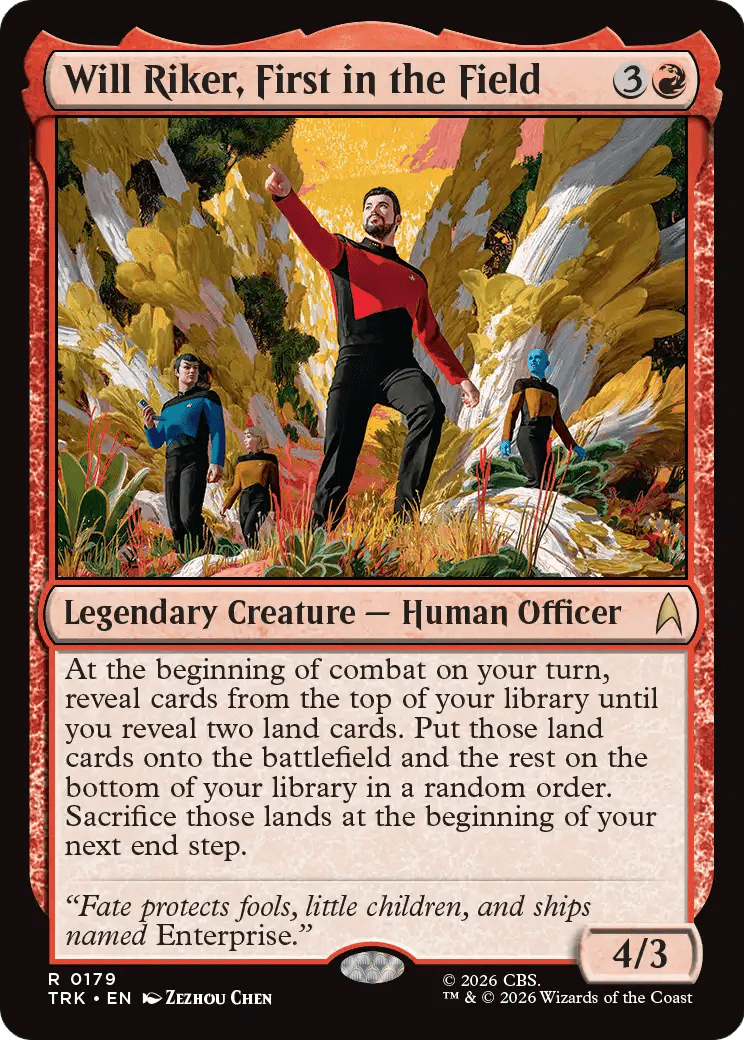 Will Riker, First in the Field [Star Trek] MTG Single Magic: The Gathering  | Multizone: Comics And Games