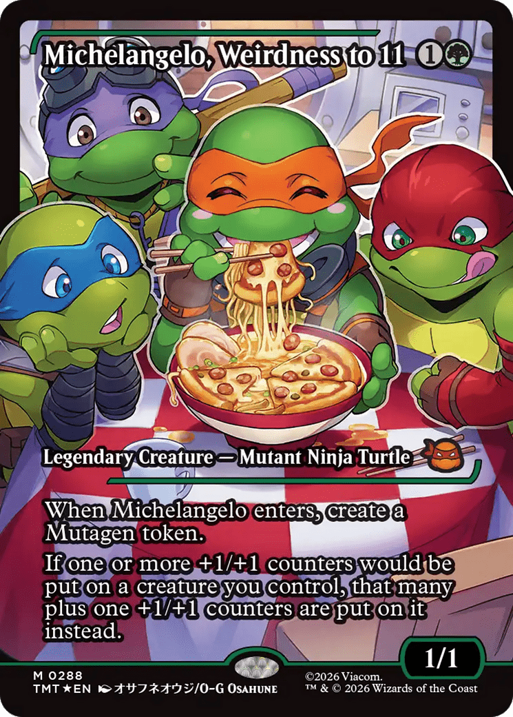 Michelangelo, Weirdness to 11 (Showcase) [Teenage Mutant Ninja Turtles] MTG Single Magic: The Gathering  | Multizone: Comics And Games