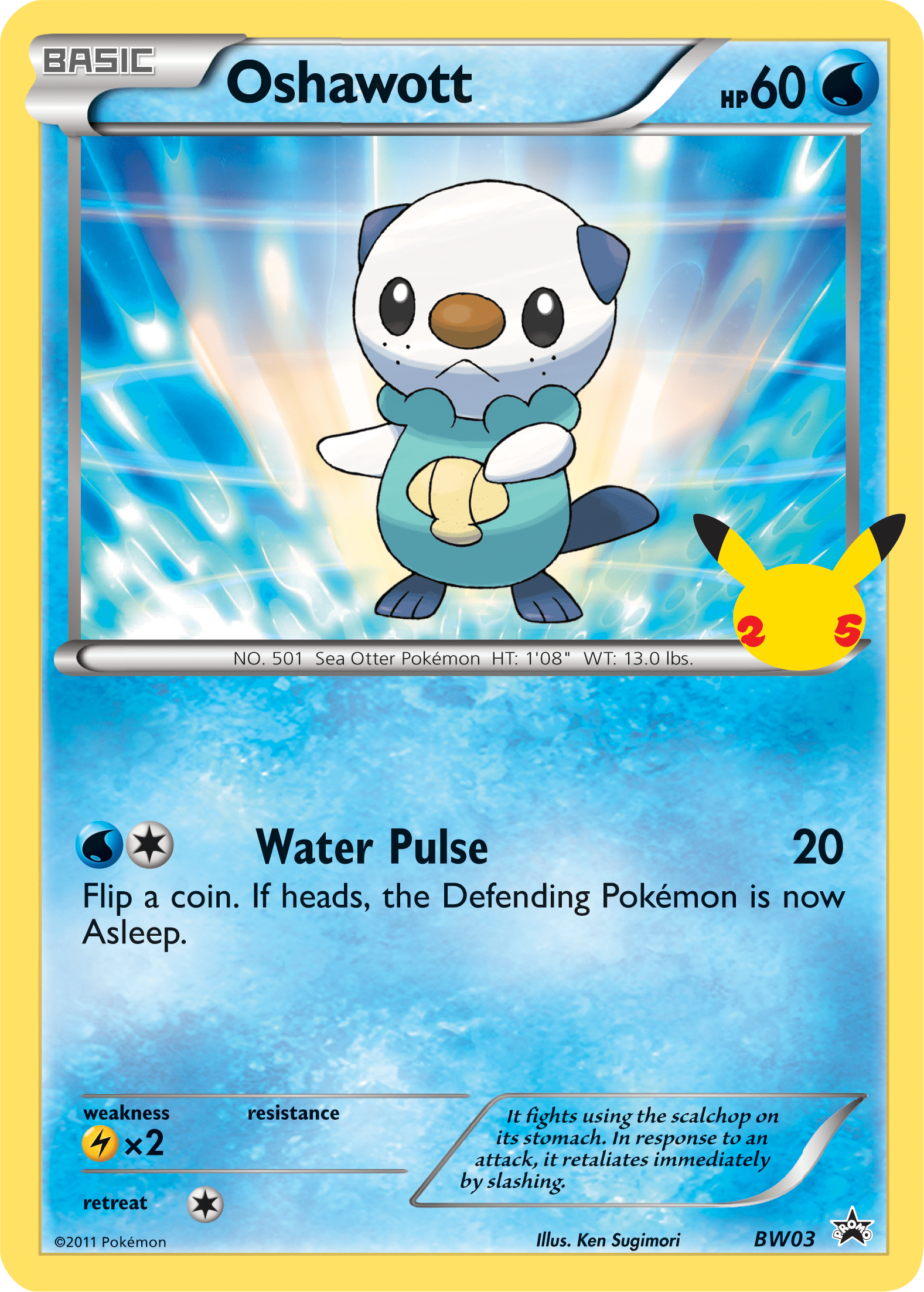 Oshawott (BW03) (Jumbo Card) [First Partner Pack] Pokemon Single Pokémon  | Multizone: Comics And Games