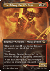 The Balrog, Durin's Bane (Borderless Alternate Art) [The Lord of the Rings: Tales of Middle-Earth] MTG Single Magic: The Gathering  | Multizone: Comics And Games