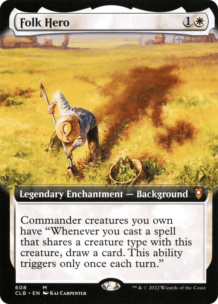 Folk Hero (Surge Foil) [Marvel Super Heroes Commander] MTG Single Magic: The Gathering  | Multizone: Comics And Games