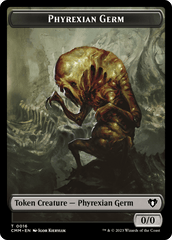 Manifest // Phyrexian Germ Double-Sided Token [Commander Masters Tokens] MTG Single Magic: The Gathering  | Multizone: Comics And Games