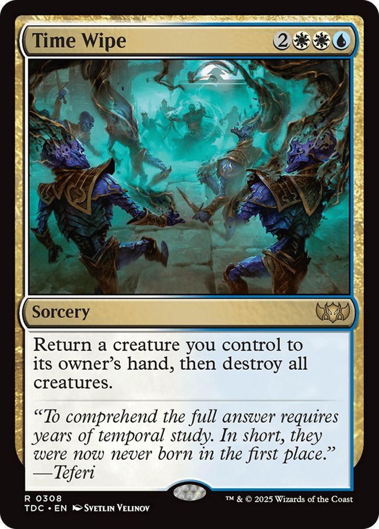 Time Wipe [Tarkir: Dragonstorm Commander] MTG Single Magic: The Gathering  | Multizone: Comics And Games