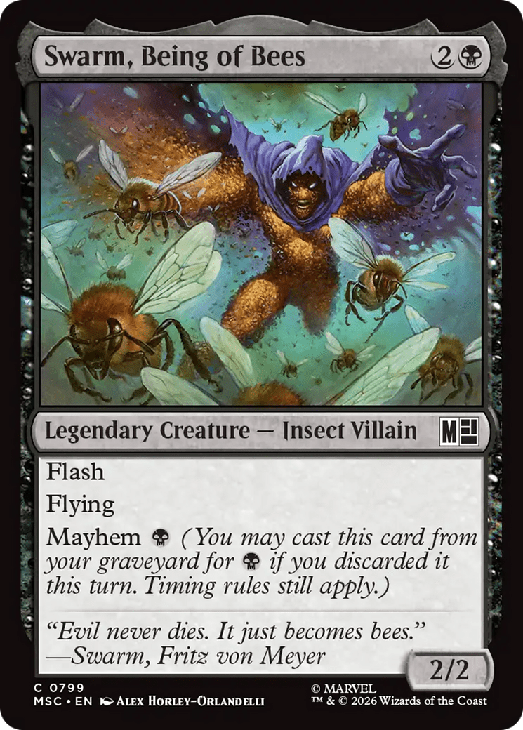 Swarm, Being of Bees [Marvel Super Heroes Commander] MTG Single Magic: The Gathering  | Multizone: Comics And Games