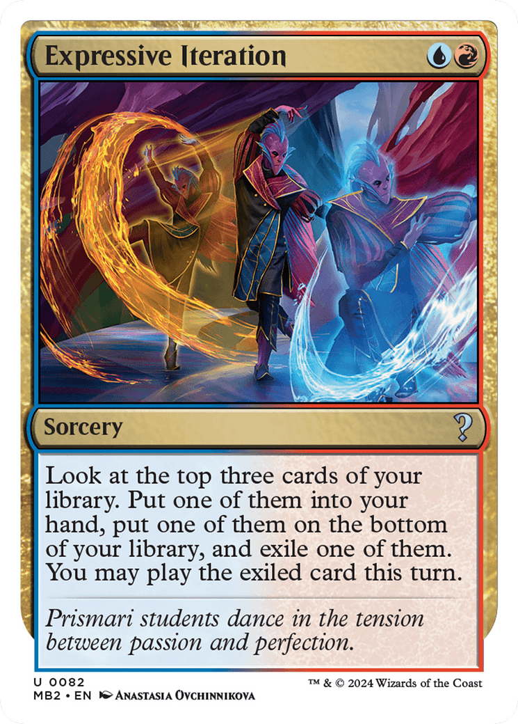 Expressive Iteration (White Border) [Mystery Booster 2] MTG Single Magic: The Gathering  | Multizone: Comics And Games