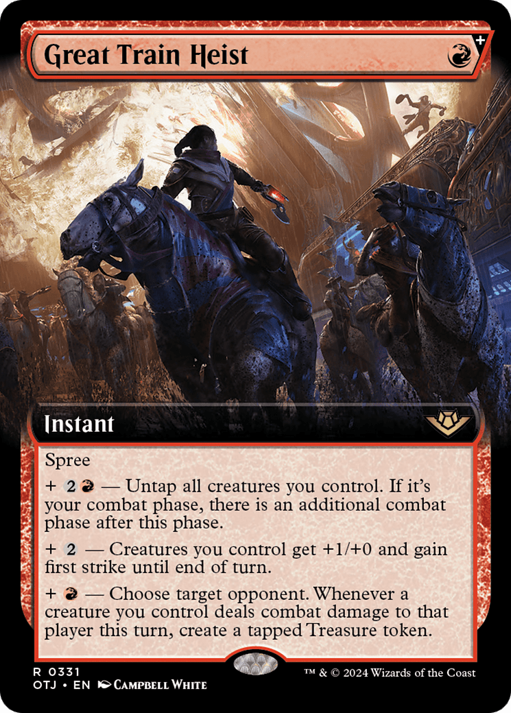 Great Train Heist (Extended Art) [Outlaws of Thunder Junction] MTG Single Magic: The Gathering  | Multizone: Comics And Games