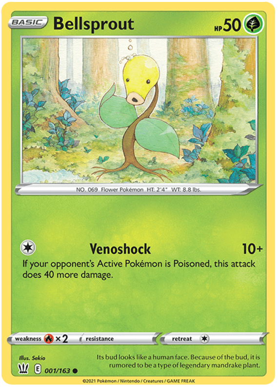 Bellsprout (001/163) [Sword & Shield: Battle Styles] Pokemon Single Pokémon  | Multizone: Comics And Games