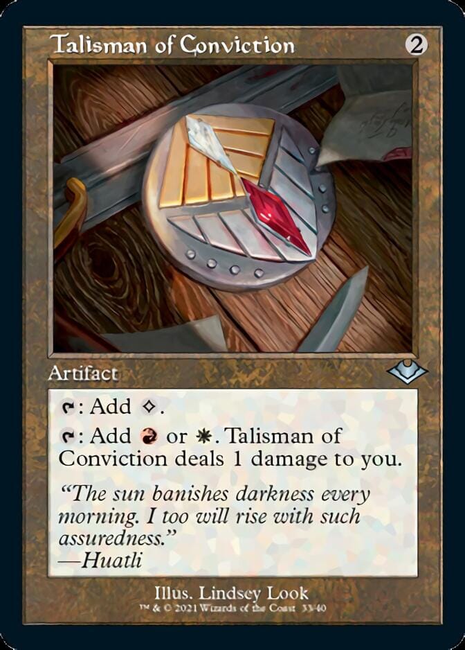 Talisman of Conviction (Retro) [Modern Horizons] MTG Single Magic: The Gathering  | Multizone: Comics And Games