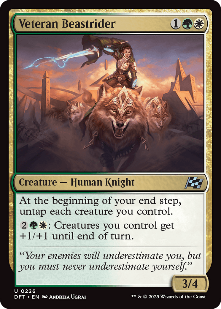 Veteran Beastrider [Aetherdrift] MTG Single Magic: The Gathering  | Multizone: Comics And Games