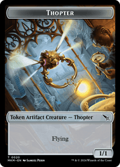 Thopter (0020) // Clue (0016) Double-Sided Token [Murders at Karlov Manor Tokens] MTG Single Magic: The Gathering  | Multizone: Comics And Games