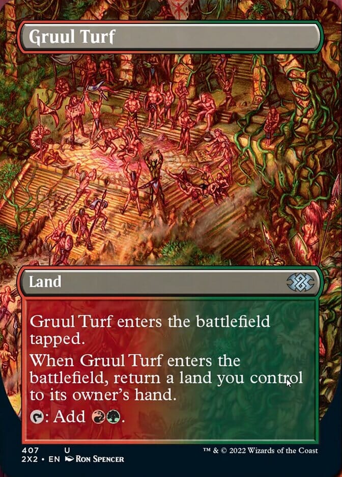 Gruul Turf (Borderless Alternate Art) [Double Masters 2022] MTG Single Magic: The Gathering  | Multizone: Comics And Games