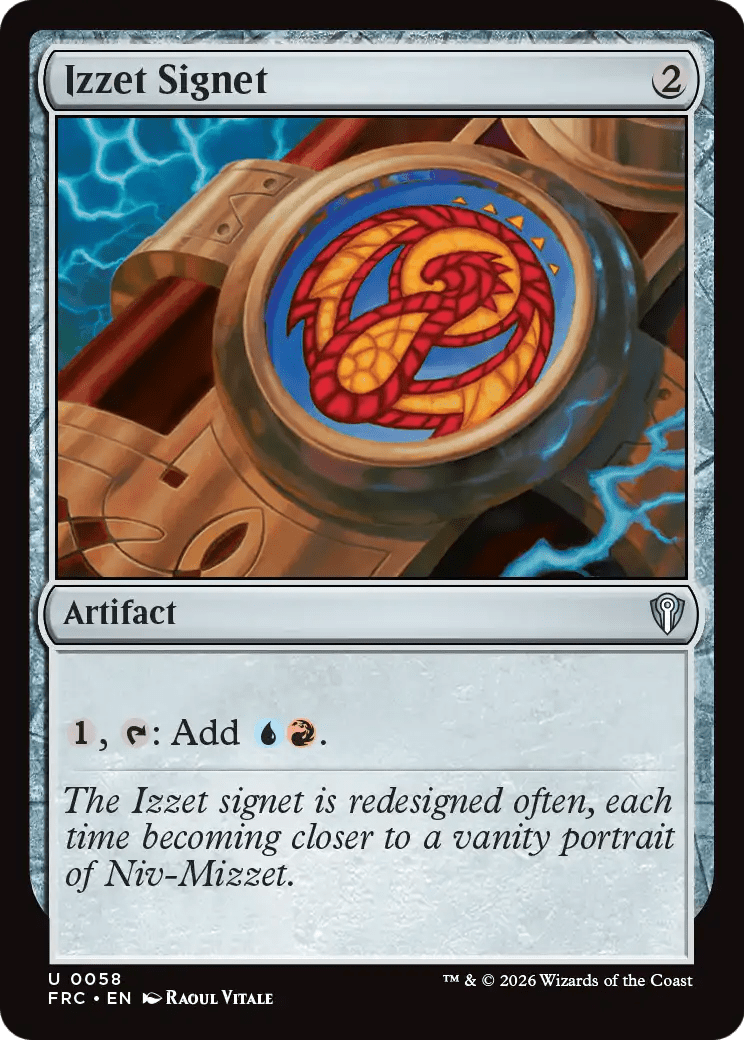 Izzet Signet [Reality Fracture Commander] MTG Single Magic: The Gathering  | Multizone: Comics And Games