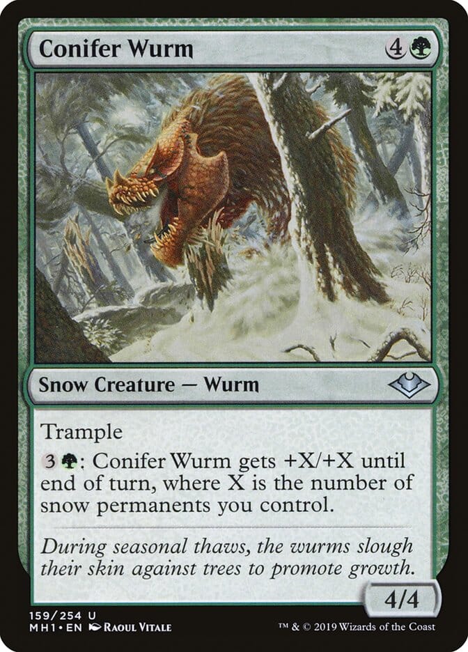 Conifer Wurm [Modern Horizons] MTG Single Magic: The Gathering  | Multizone: Comics And Games