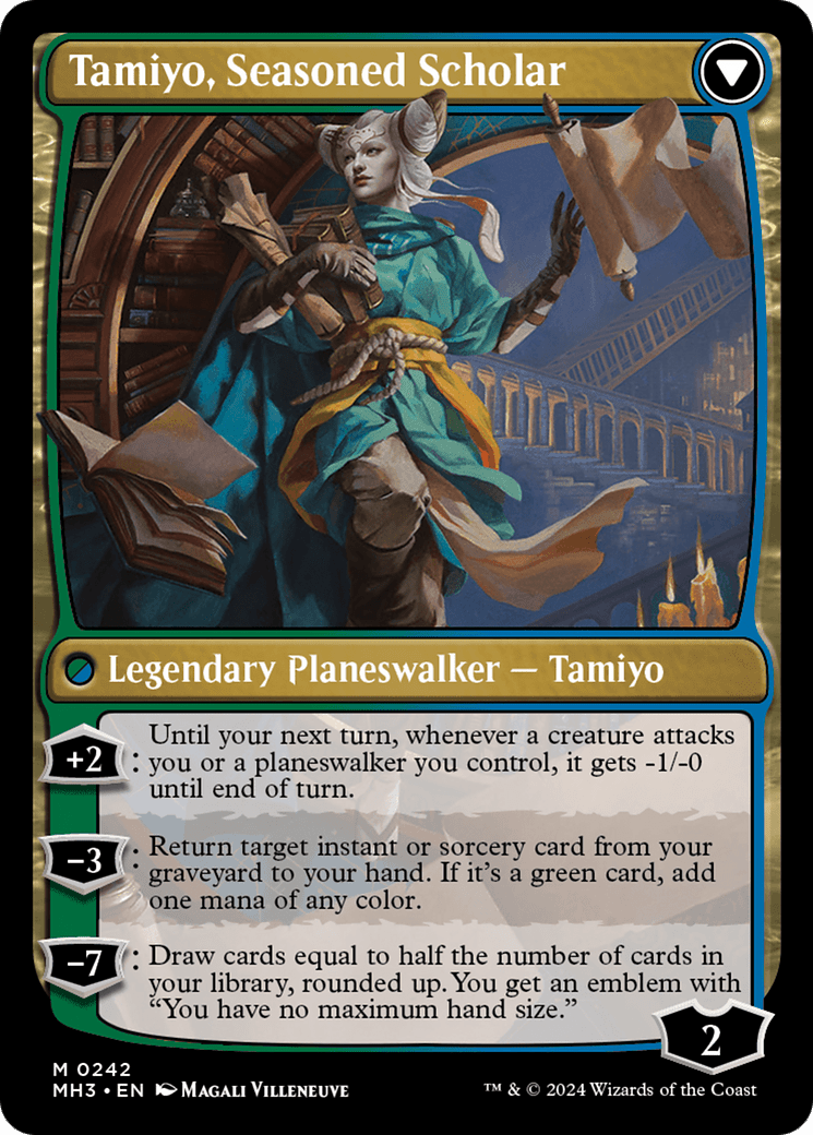 Tamiyo, Inquisitive Student // Tamiyo, Seasoned Scholar [Modern Horizons 3] MTG Single Magic: The Gathering  | Multizone: Comics And Games