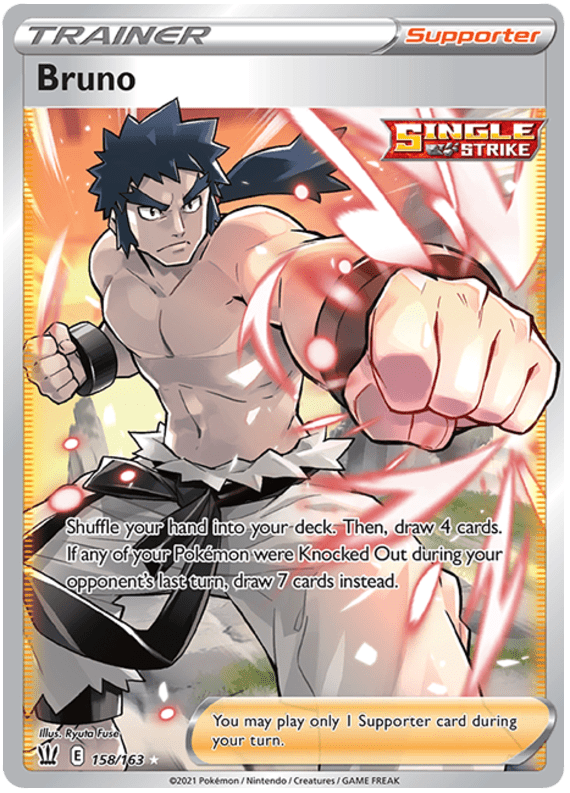 Bruno (158/163) [Sword & Shield: Battle Styles] Pokemon Single Pokémon  | Multizone: Comics And Games