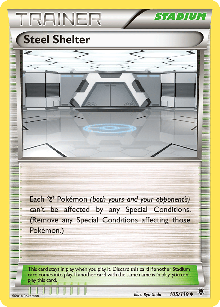 Steel Shelter (105/119) [XY: Phantom Forces] Pokemon Single Pokémon  | Multizone: Comics And Games