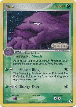 Muk (11/92) (Stamped) [EX: Legend Maker] Pokemon Single Pokémon  | Multizone: Comics And Games