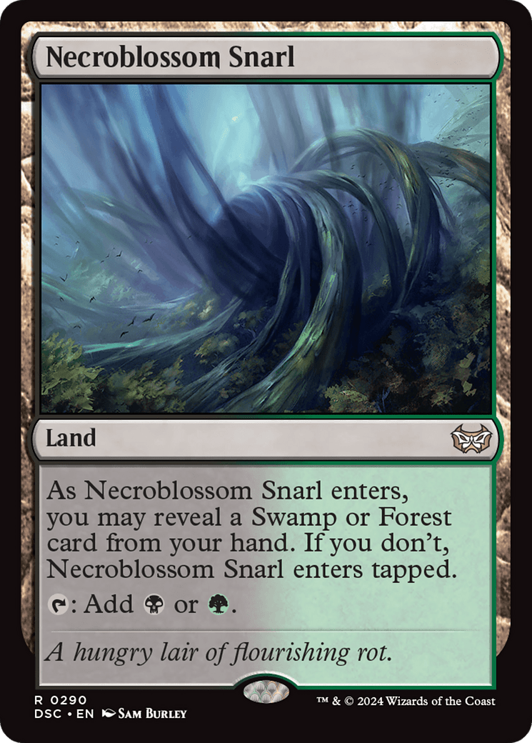 Necroblossom Snarl [Duskmourn: House of Horror Commander] MTG Single Magic: The Gathering  | Multizone: Comics And Games