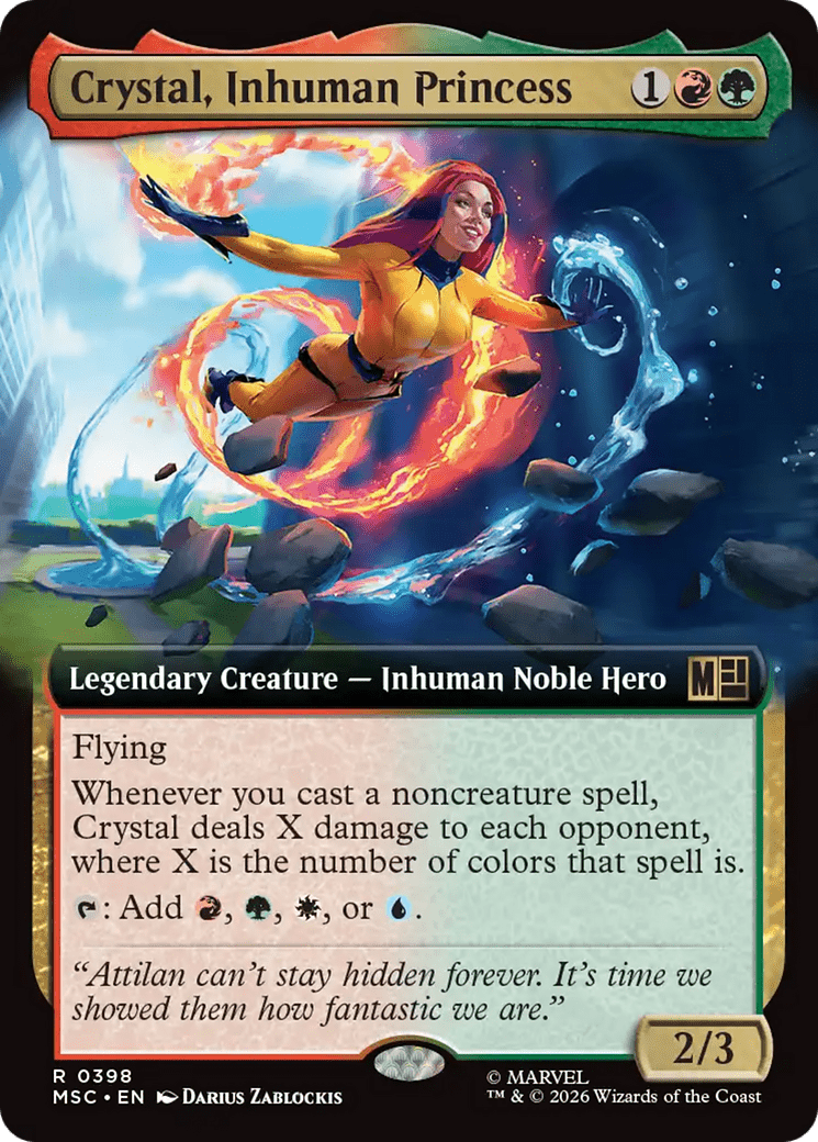 Crystal, Inhuman Princess (Extended Art) [Marvel Super Heroes Commander] | Multizone: Comics And Games