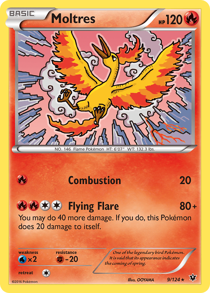 Moltres (9/124) [XY: Fates Collide] Pokemon Single Pokémon  | Multizone: Comics And Games