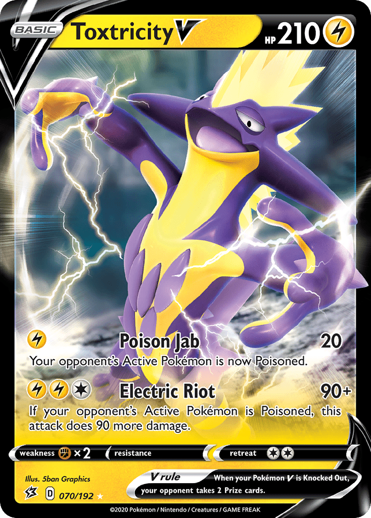 Toxtricity V (070/192) [Sword & Shield: Rebel Clash] Pokemon Single Pokémon  | Multizone: Comics And Games