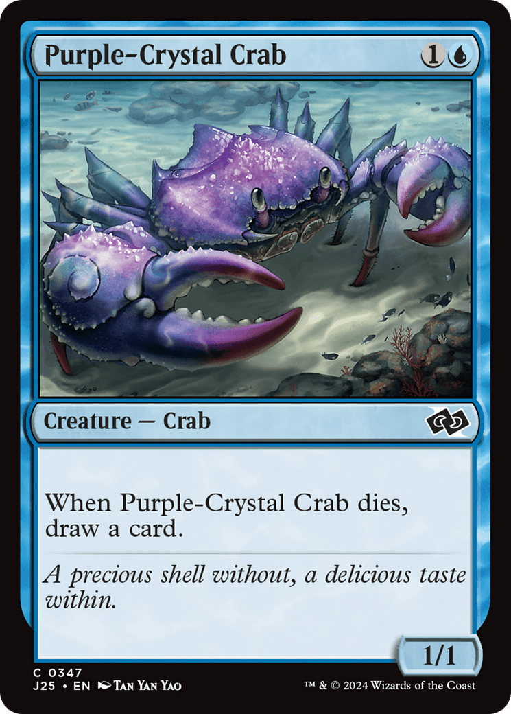 Purple-Crystal Crab [Foundations Jumpstart] MTG Single Magic: The Gathering  | Multizone: Comics And Games